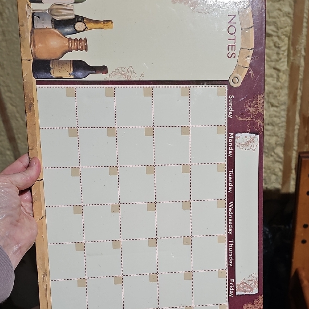 Wine-Themed Weekly Planner